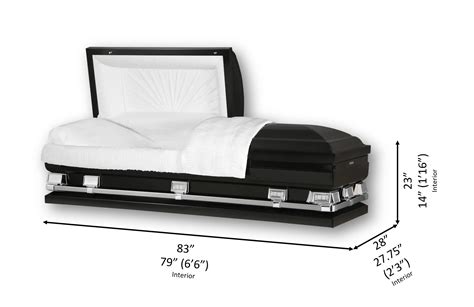 oversized coffin sizes.